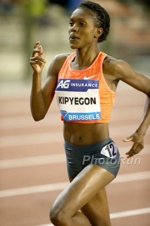 Kipyegon's 4:16.71 in Brussels on September 11 was the fastest mile in the world since 1996
