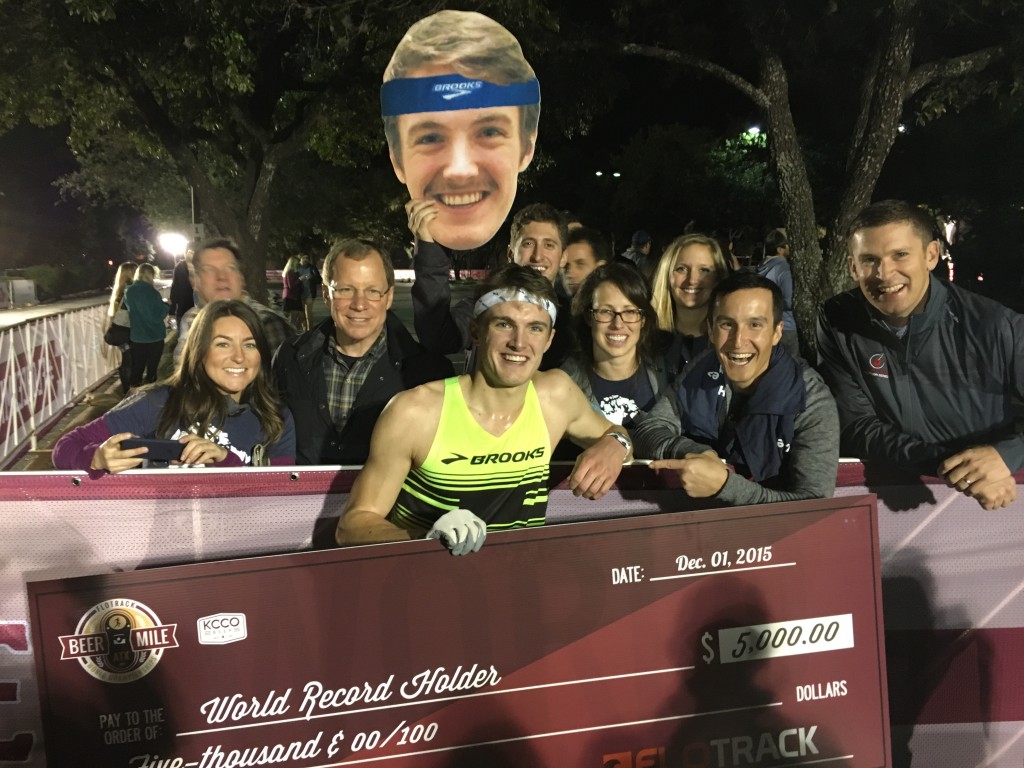 Lewis Kent beer mile