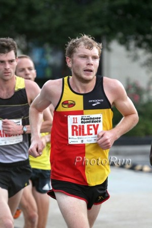 Riley at the Peachtree Road Race in 2014