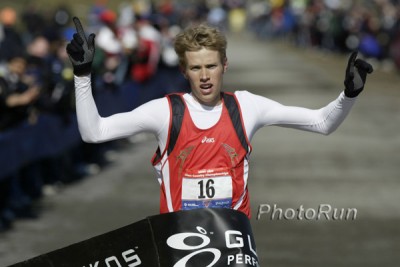 Hall found out he thrived at longer distances at the 2006 USA XC Meet