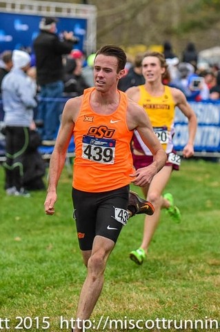 Thompson at NCAA XC last fall photo by Michael Scott