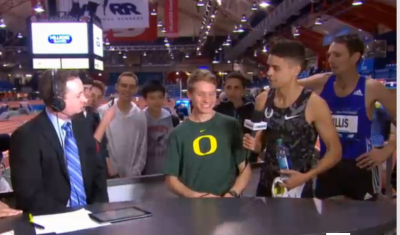 Drew Hunter, Matt Centrowitz, and Nick Willis on the USATF.TV post meet show