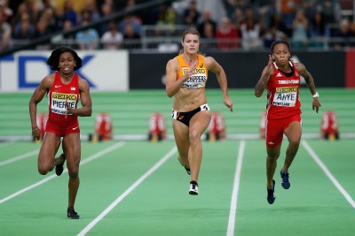 Women's 60m Final (Photo by Christian Petersen/Getty Images for IAAF)"