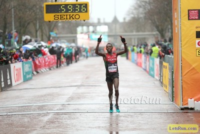 Karoki taking silver at the World Half Champs last year