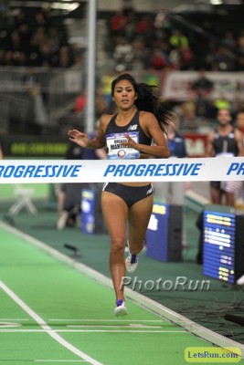 Martinez won her first U.S. title indoors in March