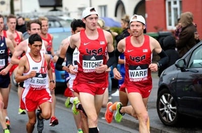 Ritchie at the World Half Marathon Championships in 2016