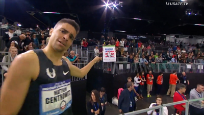 Centrowitz always knows how to play to the crowd