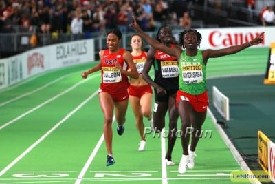 Niyonsaba beat out Ajee Wilson for World Indoor gold in March