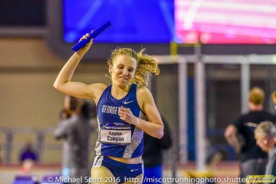 Katrina Coogan anchored Georgetown to the win at NCAA indoors; can she do the same at Penn?