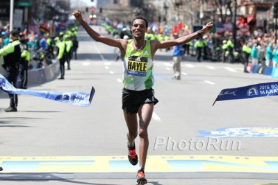 Lemi Berhanu Hayle Was Fast Enough in Boston (Click for Boston Photo Gallery)