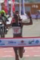 Violah Jepchumba winning 2016 Istanbul Half Marathon. Mandatory photo credit: Bob Ramsak.