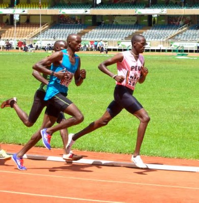 Manangoi in action during Friday's 800 semis