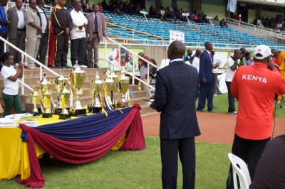 The prizes on offer at the 2016 Kenyan Police Championships in Nairobi