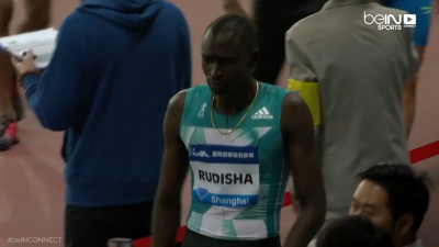 Rudisha wasn't happy after this one