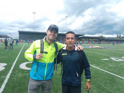 Nick Symmonds and Leo Manzano Having a Good Time