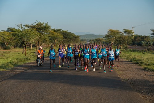 The lead pack early on