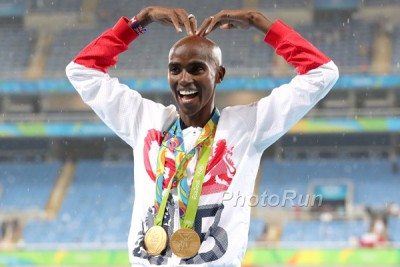 Mo Farah with 2 more golds in Rio