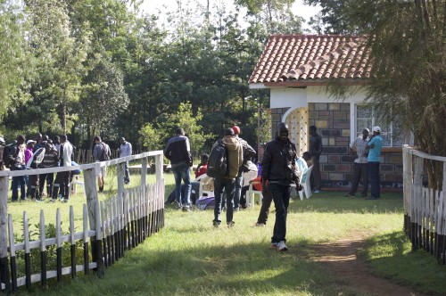 The gathering at Chelanga's house