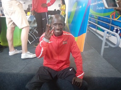 Ezekiel Kemboi With the #3