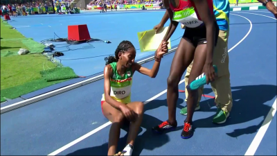Totally distraught after the race