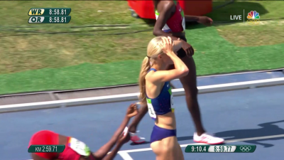 Emma Coburn is stunned