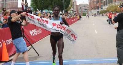 Aliphine Tuliamuk wins the 2016 USA 5-K Championships in Providence, R.I. (photo by Chris Lotsbom for Race Results Weekly) 