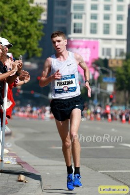 Puskedra on his way to fourth at the Olympic Trials in 2016