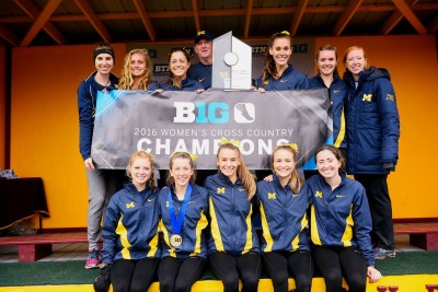 Michigan claimed the Big 10 title on October 30 courtesy Michgan Womens Track