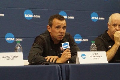 Stanford coach Chris Miltenberg has put his men on the podium in each of the past two years