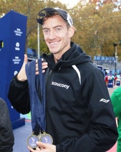 PHOTO: Tim Ritchie in advance of the 2016 TCS New York City Marathon (photo by Chris Lotsbom for Race Results Weekly)