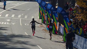 Ghebrselassie and Rotich High Five