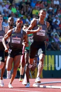 Donovan Brazier Leading at the Olympic Trials