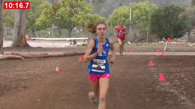 Mareno stalked Lane throughout the race