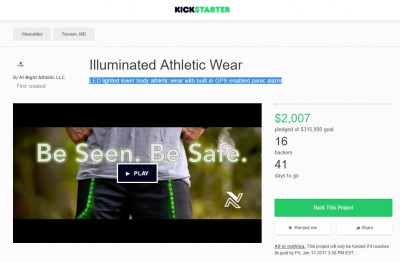 At Night Athletic's Kick Starter page is now live