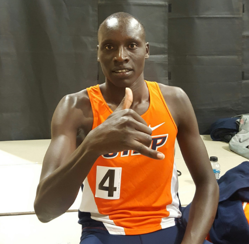 Korir after his shocking 1:14.97 600 in Albuquerque on January 20 