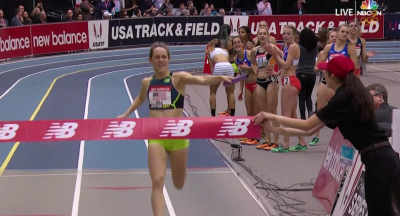 Jenny Simpson at end of record setting DMR run
