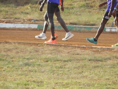 Kipchoge on Moi University Track