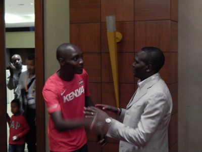 Kenyan Legends Asbel Kiprop and Paul Tergat