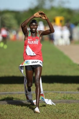 Kamworor repeated at World XC in March. Photo by Roger Sedres for IAAF