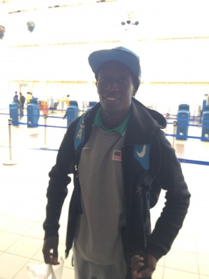 We bumped into Korir in the checkout line at the Nairobi airport