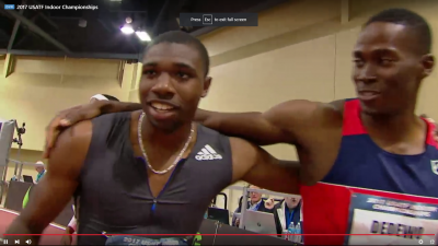 Noah Lyles and Dedewo