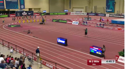 This was how big Chelimo's lead was last year