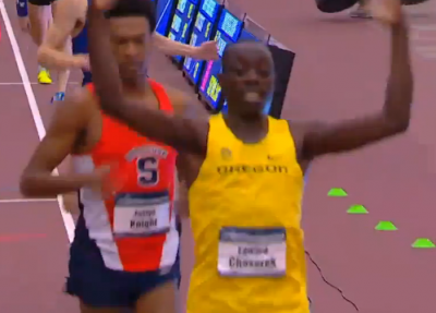 1...2...15! Cheserek added to his pile of NCAA trophies on Saturday