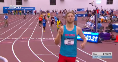Kerr opted for the mile only last year at NCAAs; will he add the DMR to his plate in 2018?