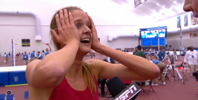 Talk about shocked: Karisa Nelson couldn't believe it herself