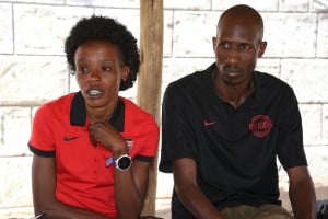 Sumgong and her husband Talam (photo from IAAF Day in the Life)