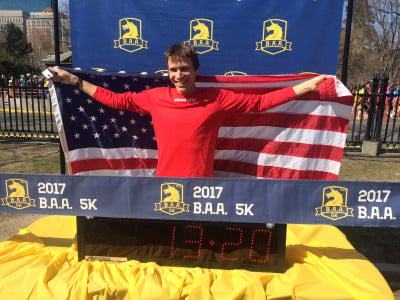 True sliced two seconds off his old American record