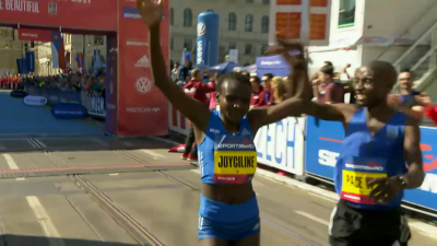 Jepkosgei after making history in Prague