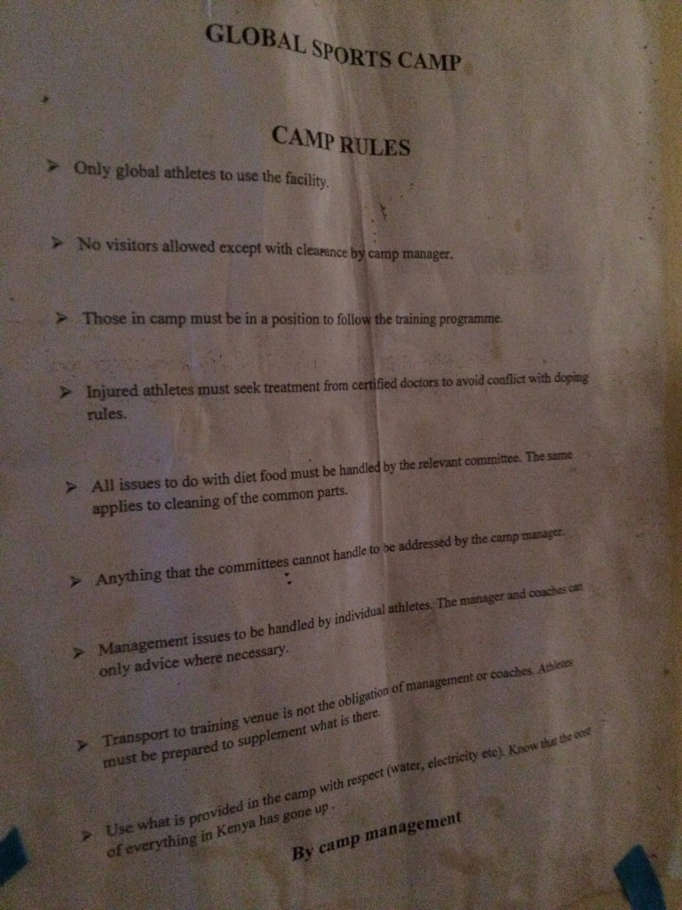 Global's camp rules