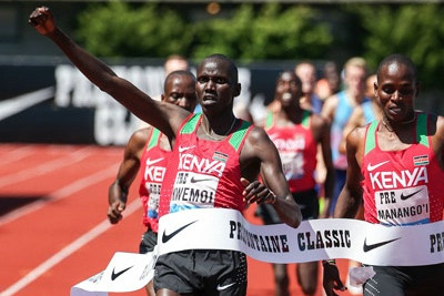 Kwemoi led a Kenyan sweep at Pre